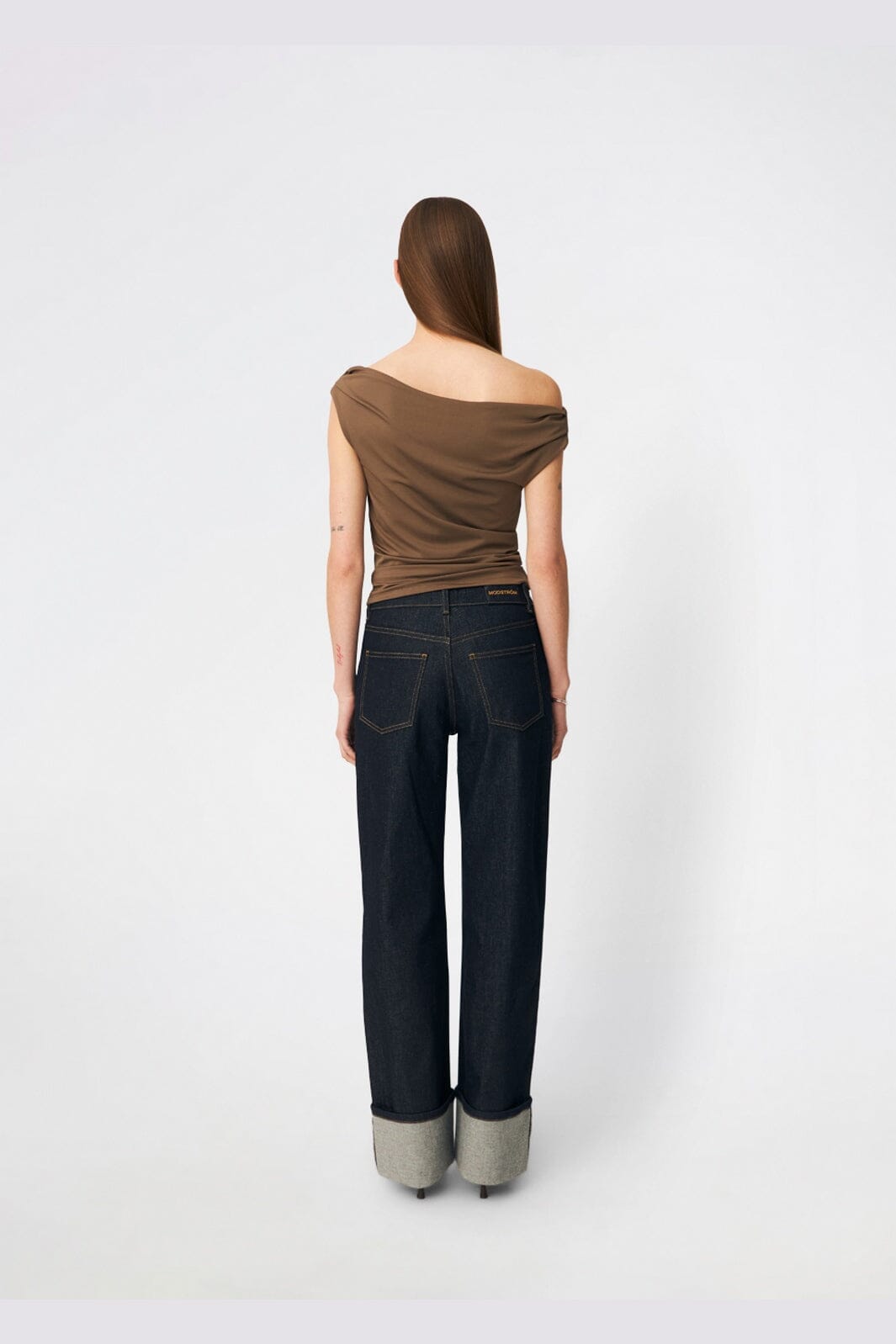 Modström - Himamd Off-Shoulder Top 57928 - 5584 - Chocolate Chip