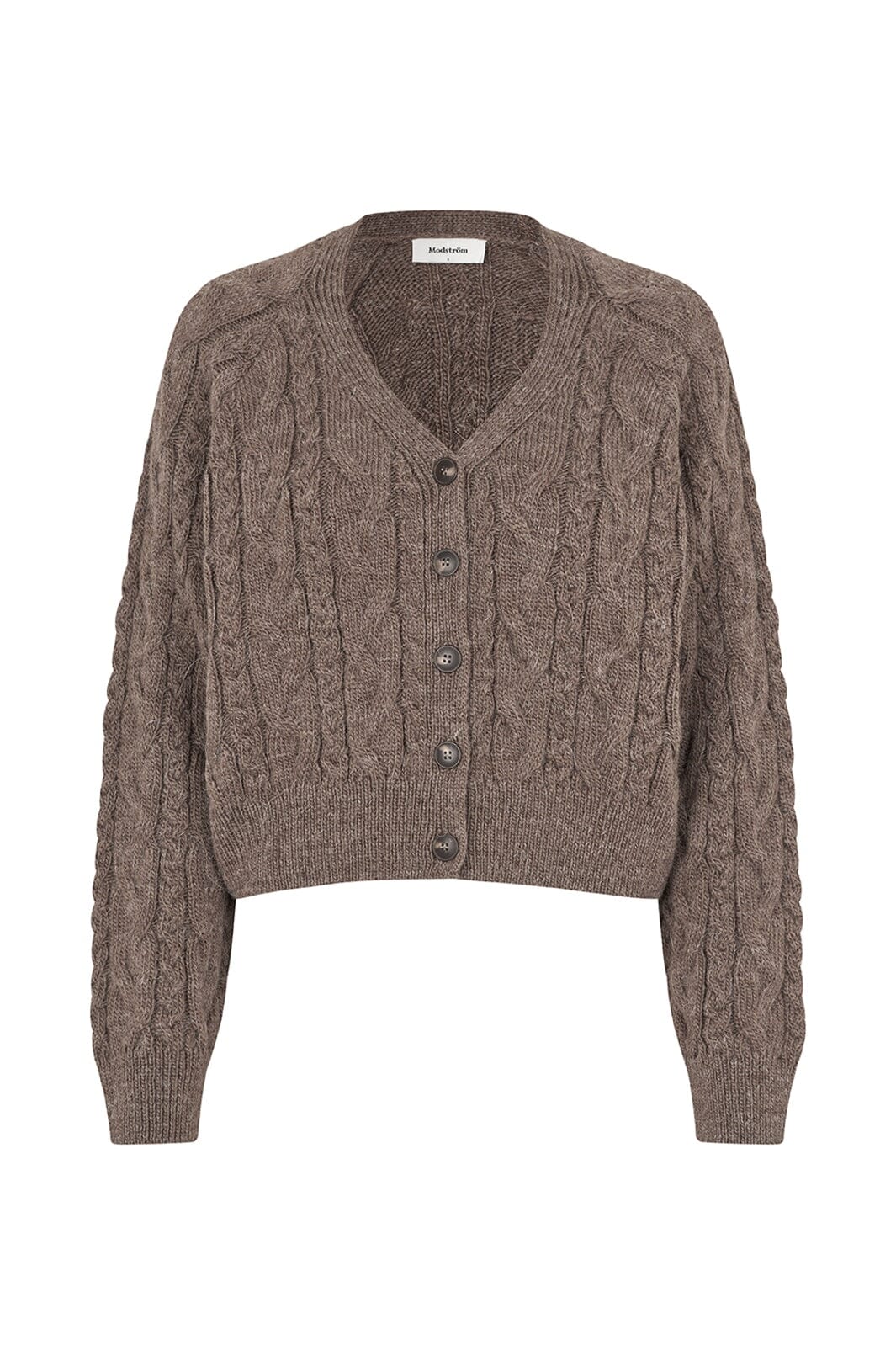 Modström - Kurtismd V-Neck Cardigan 59555 - 05584 - Chocolate Chip