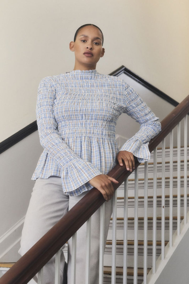 Modström - Magdamd Ls Top 58154 - 13611 - Check Bluser 