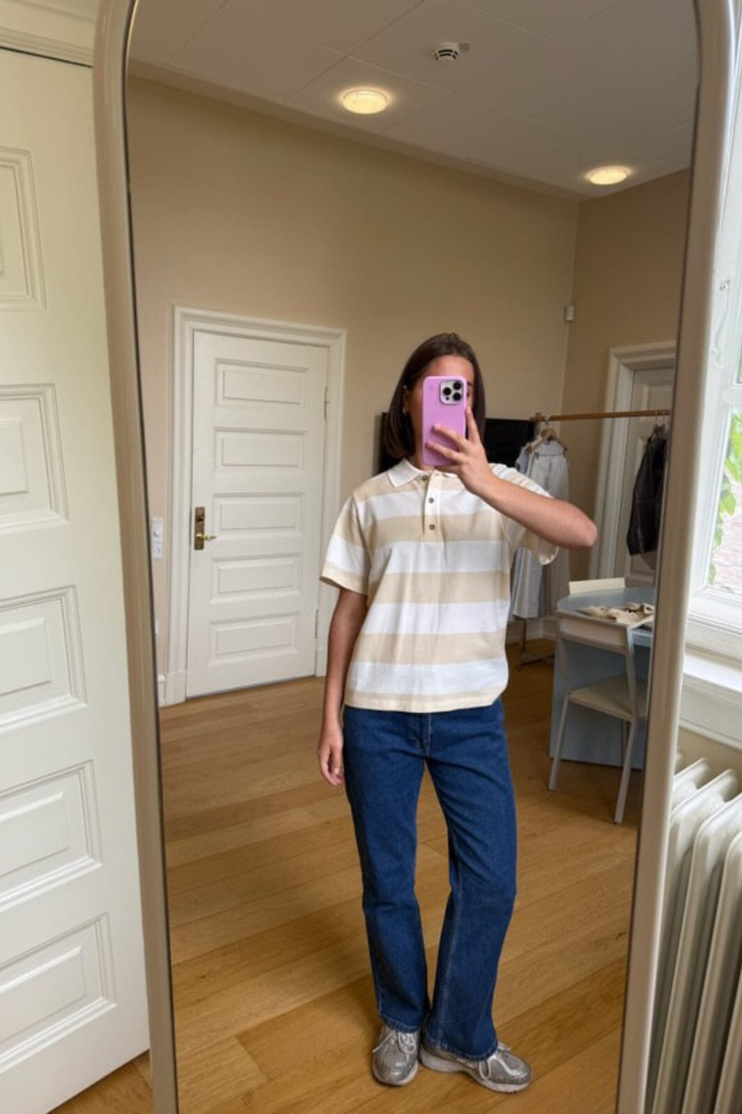 Modström - Nobumd Polo 58528 - 11827 - Beige Stripe T-shirts 