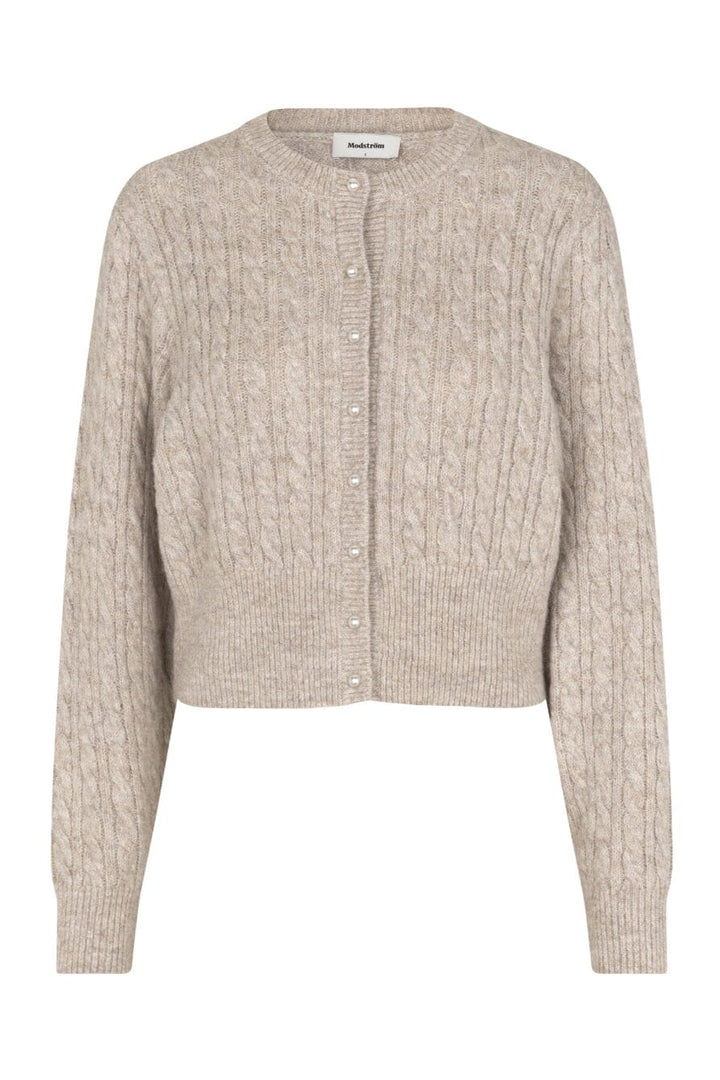 Modström - Pammiemd Cardigan 58633 - 12058 - Beige Speckle Melange Cardigans 