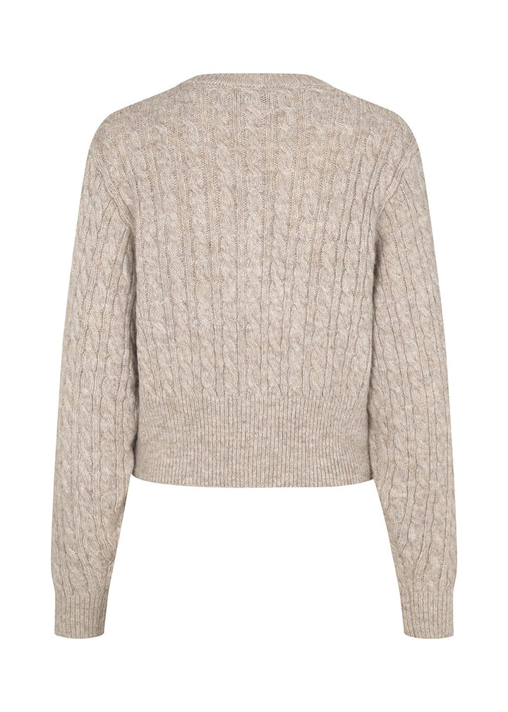 Modström - Pammiemd Cardigan 58633 - 12058 - Beige Speckle Melange Cardigans 