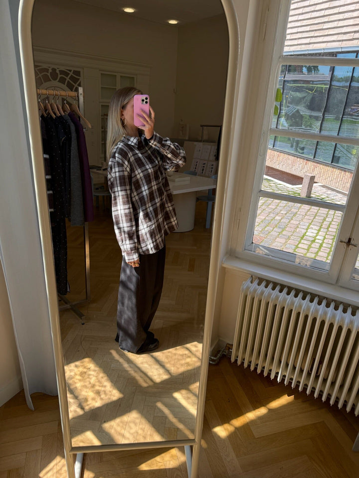 Modström - Tappomd Shirt 59125 - 13629 - Seal Brown Tartan Skjorter 