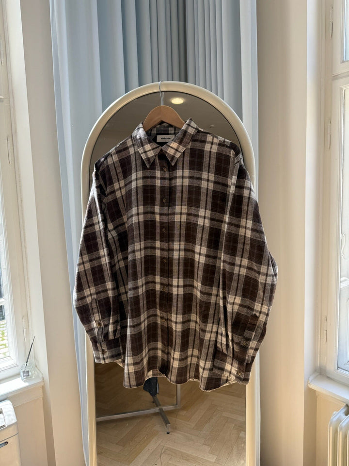 Modström - Tappomd Shirt 59125 - 13629 - Seal Brown Tartan Skjorter 