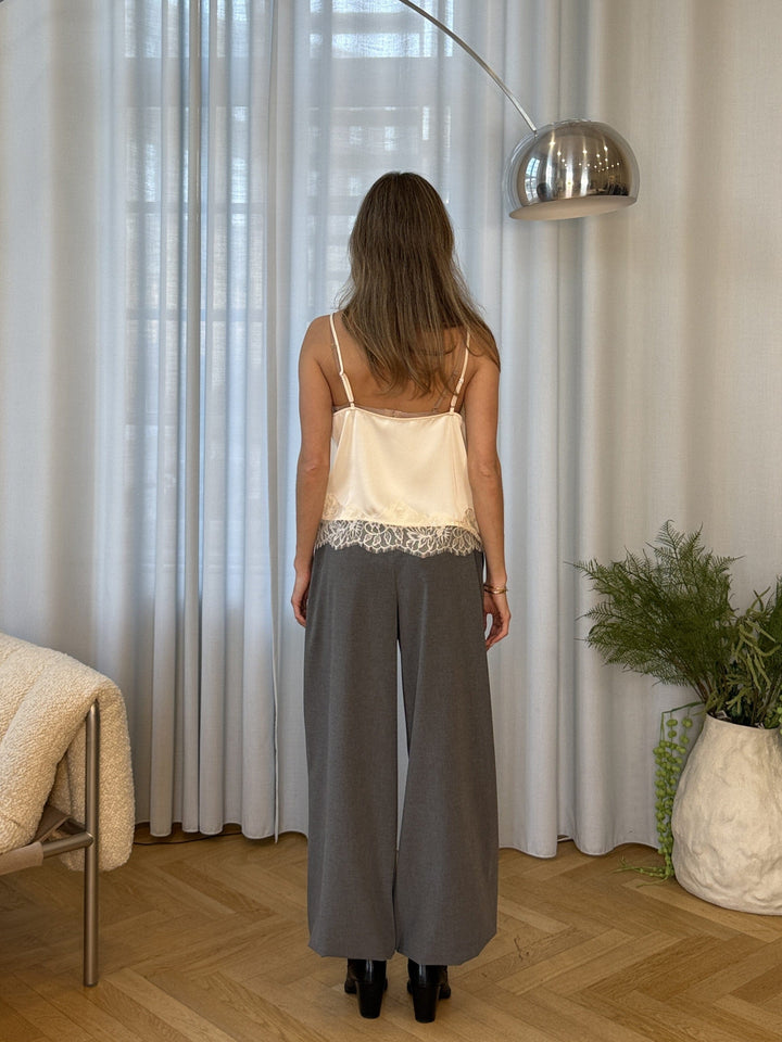 Modström - Tiamomd Pants 59477 - 7088 - Dark Grey Melange Bukser 