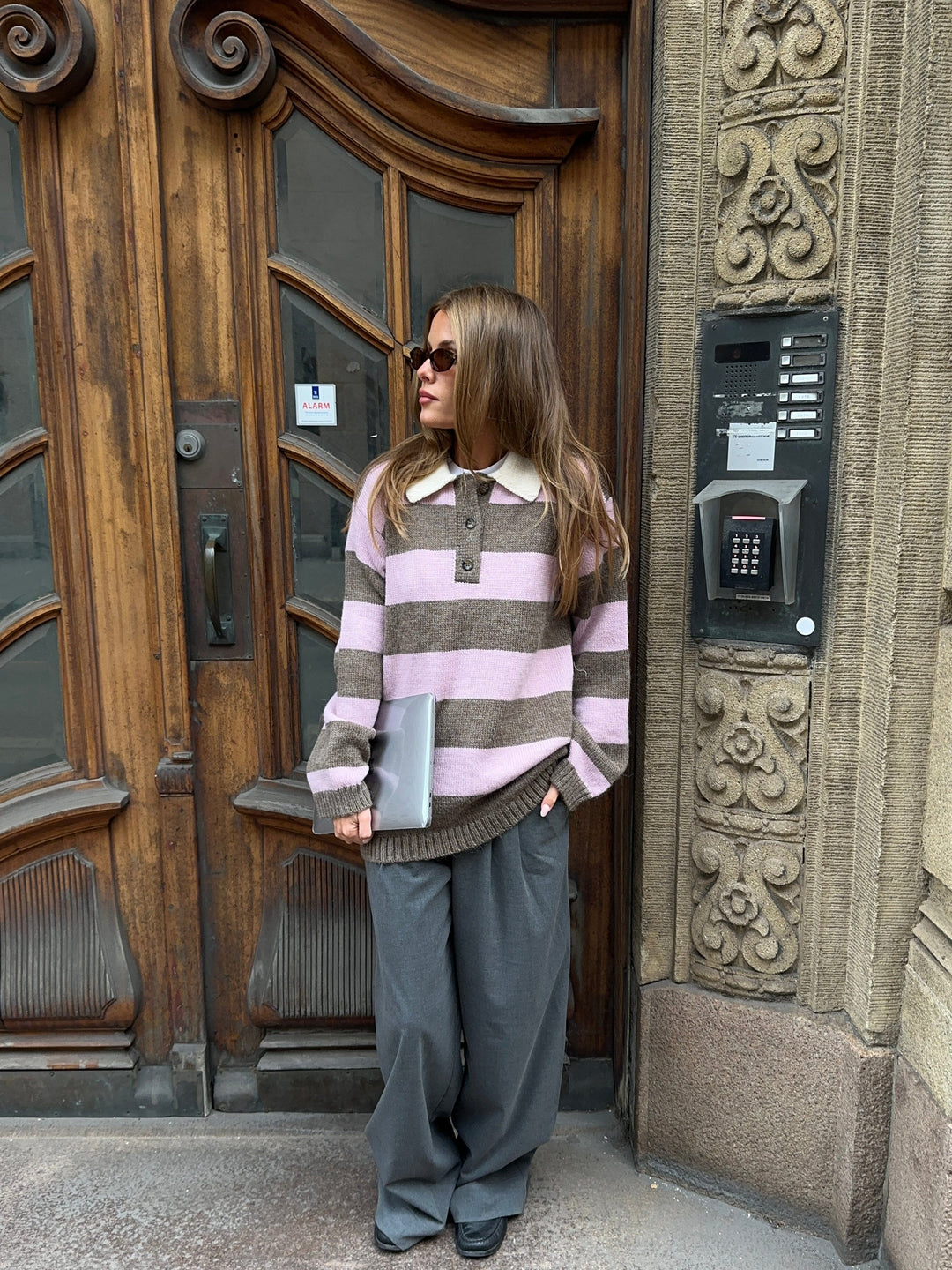 Modström - Tuesdaymd Pants 58914 - 7088 - Dark Grey Melange Bukser 