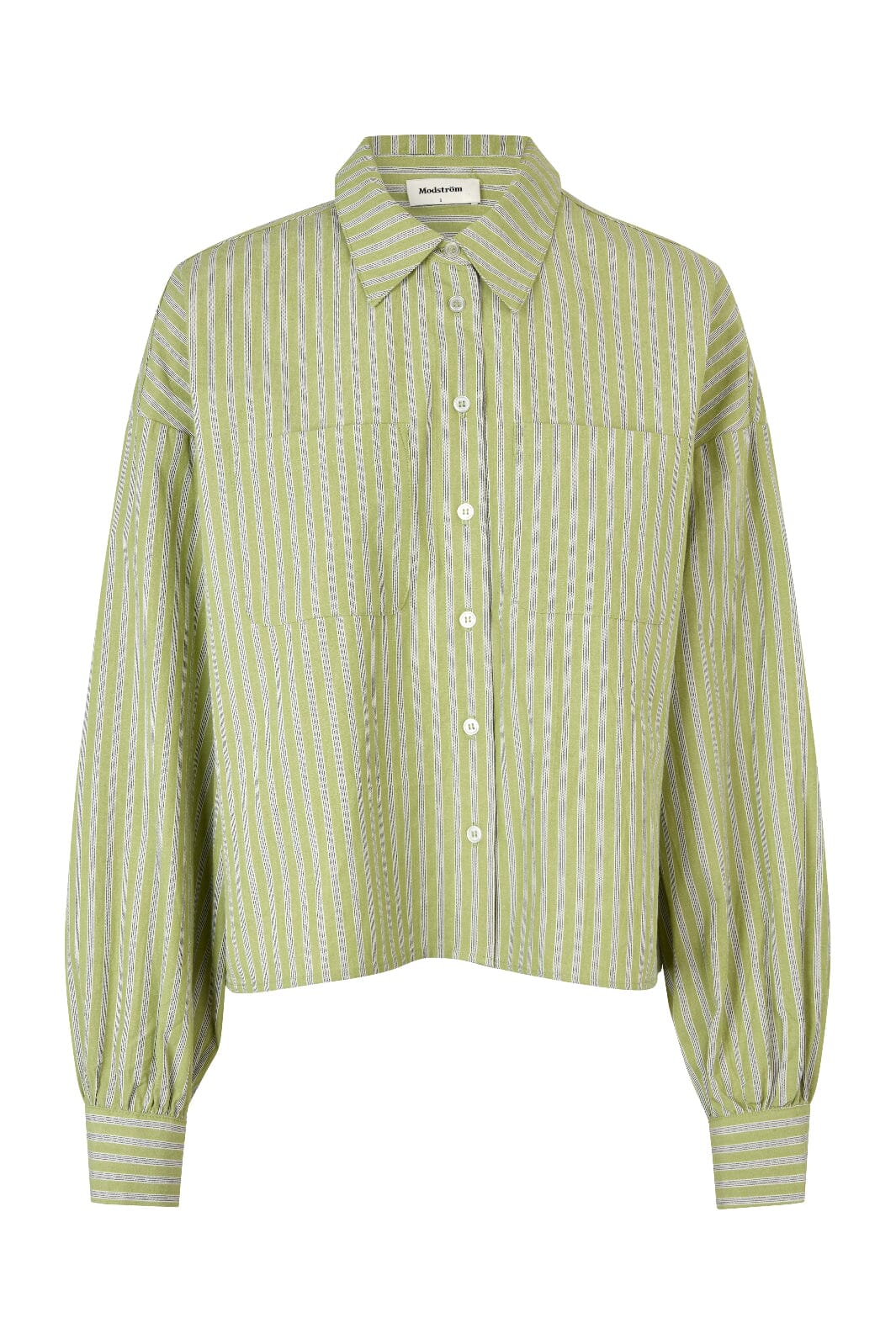 Modström - Umekomd Shirt 58972 - 11251 - Tarragon Stripe Skjorter 