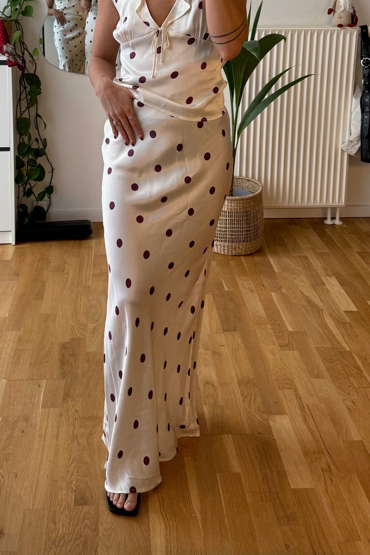 Modström - Vanjamd Print Skirt 58966 - 13634 - Wineberry Dot Nederdele 