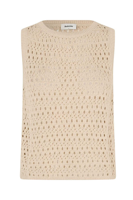 Modström - Vestermd Top 59056 - 100 - Summer Sand Strikbluser 