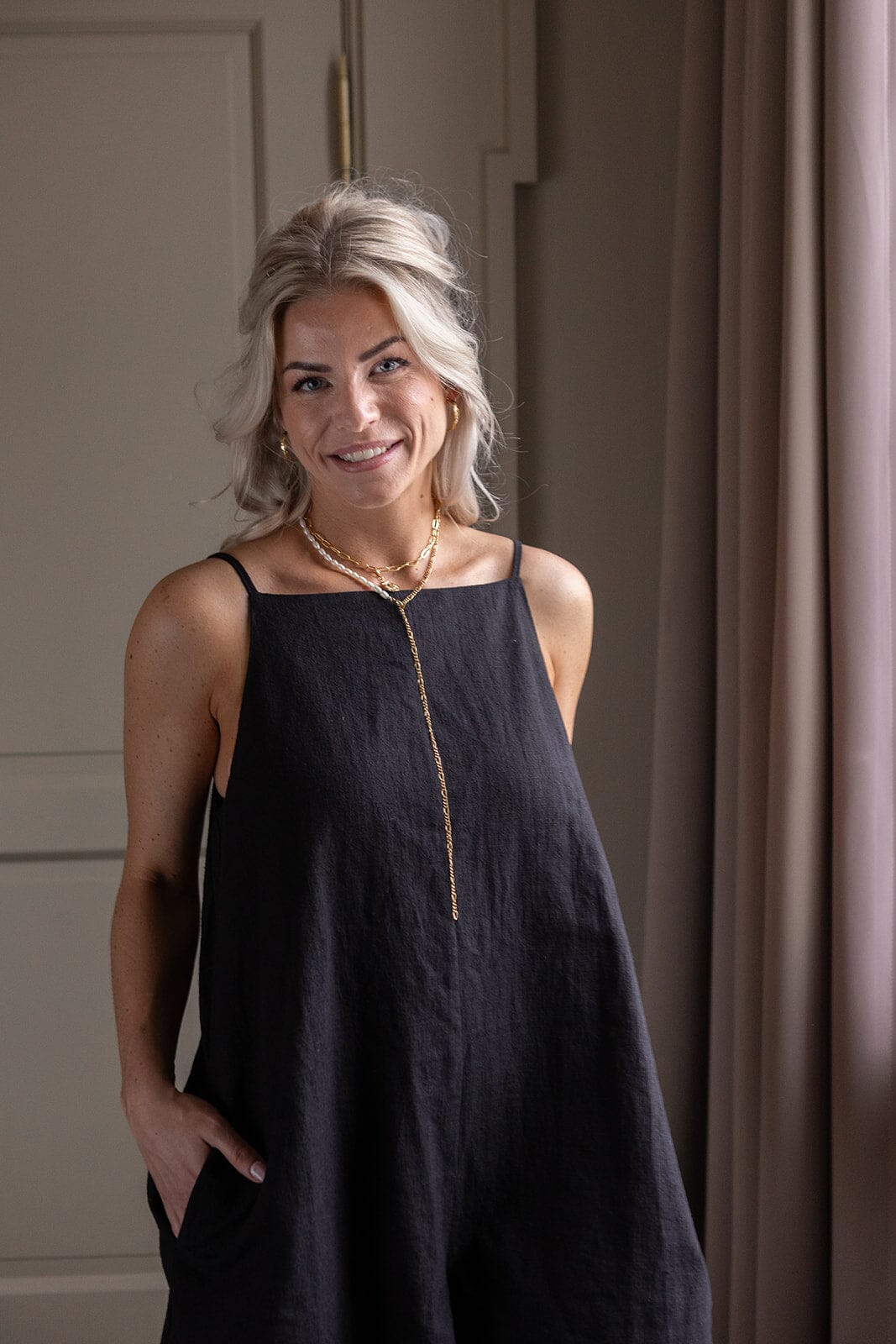 Molly & My X Melanie Due - Josefine G Jumpsuit 167366 - 100 - Black Buksedragter 