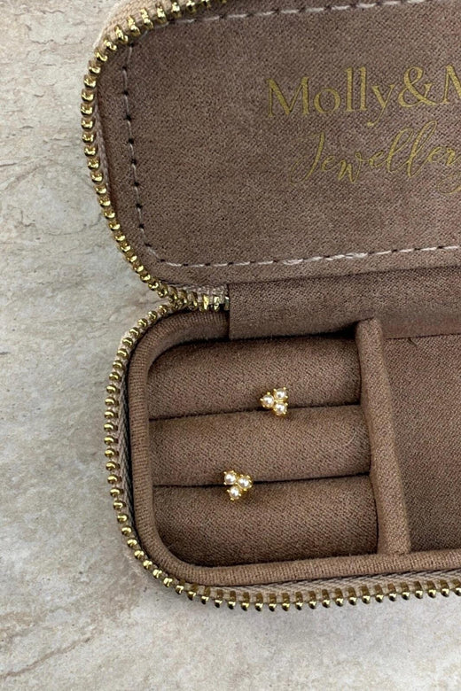 Molly&My Jewellery - Lærkø - Forgyldt Sølv Ørestik Med Perle3 