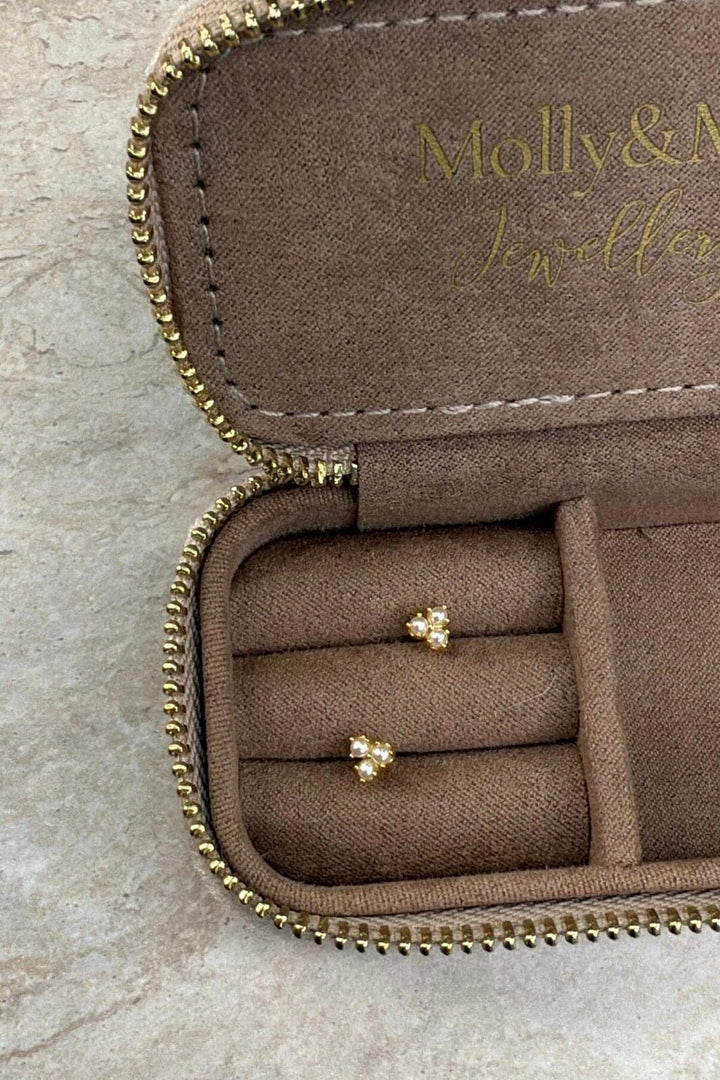 Molly&My Jewellery - Lærkø - Forgyldt Sølv Ørestik Med Perle3 