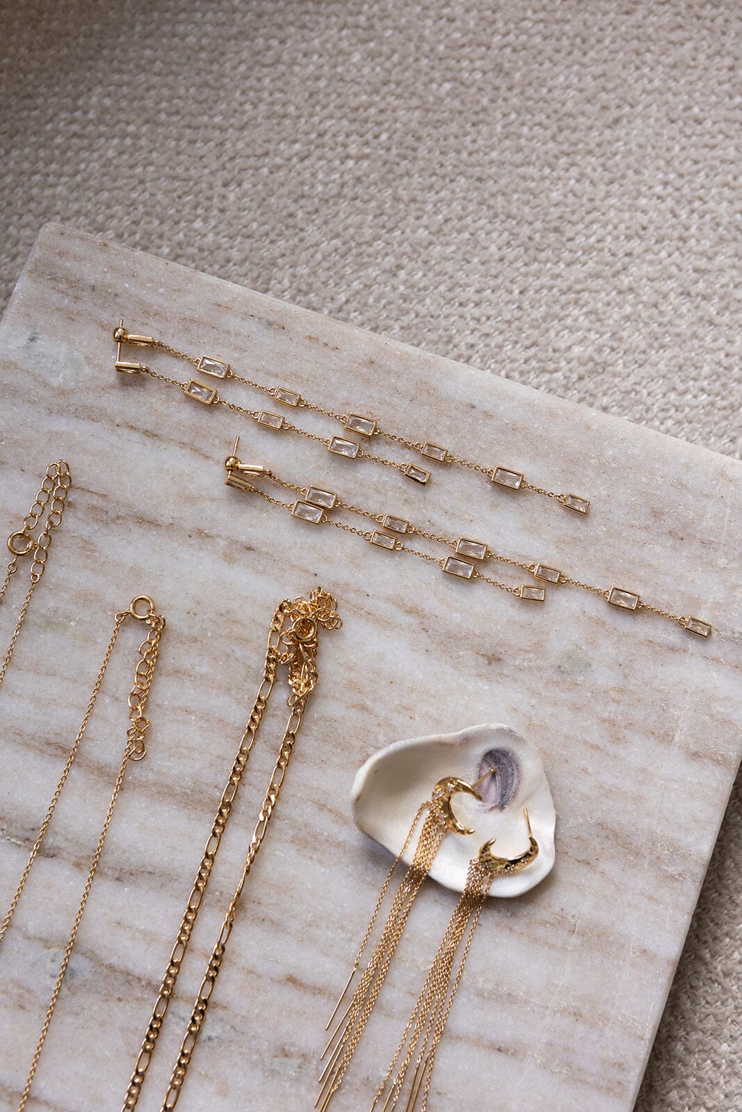 Molly&My Jewellery x Melanie Due - Moon Earring - Forgyldt Øreringe 