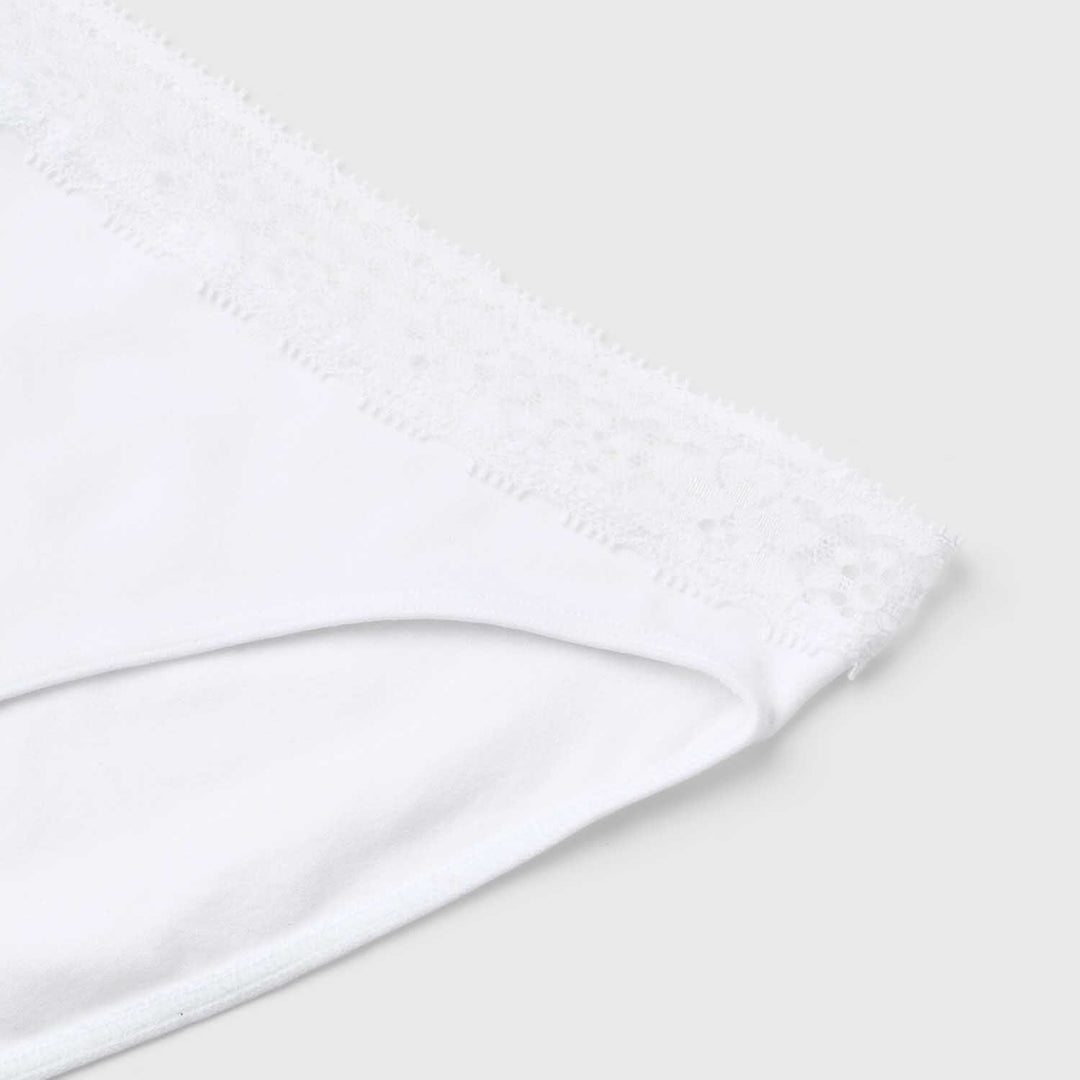 Molly&My Wardrobe - Luise Lace Brief 8002 - White Trusser 