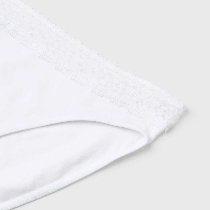 Molly&My Wardrobe - Luise Lace Brief 8002 - White Trusser 
