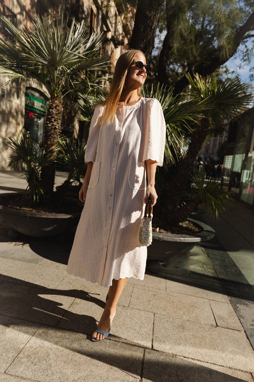 Molly&My x Julie Elsebeth - Inge Dress - Pink Stripe Kjoler 