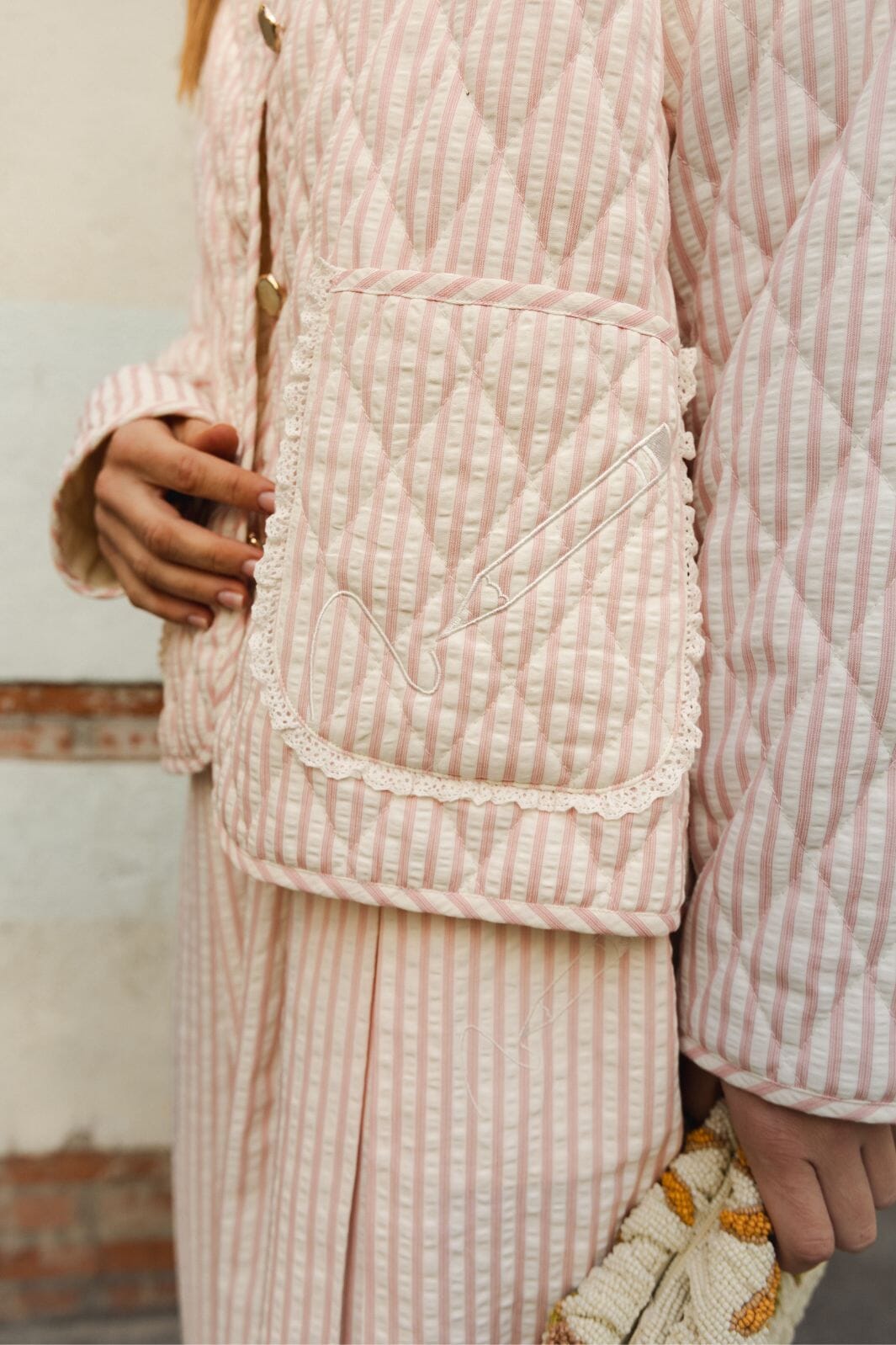 Molly&My x Julie Elsebeth - Momo Jacket - Pink Stripe 