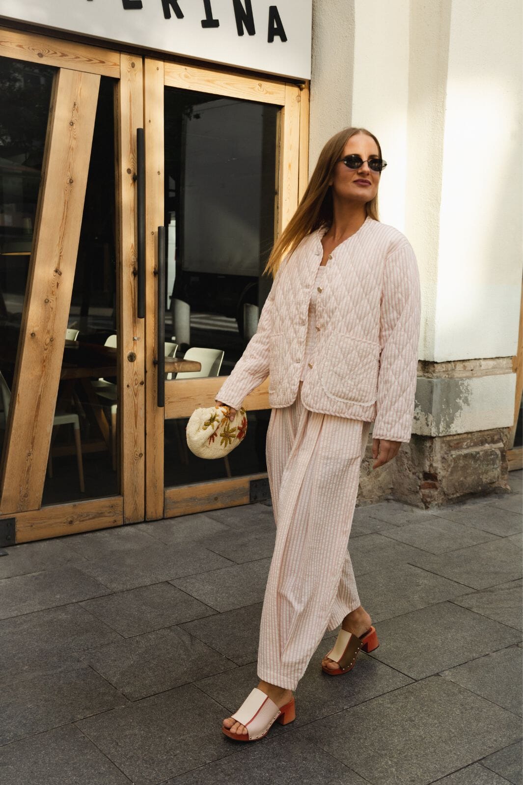 Molly&My x Julie Elsebeth - Momo Jacket - Pink Stripe 