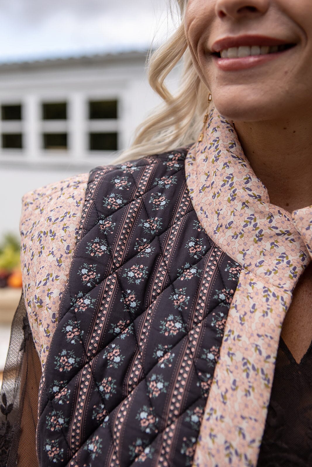 Molly&My X Melanie Due - Luise V Quilt Vest 2.0 169971 - 100 - Black Frakker 