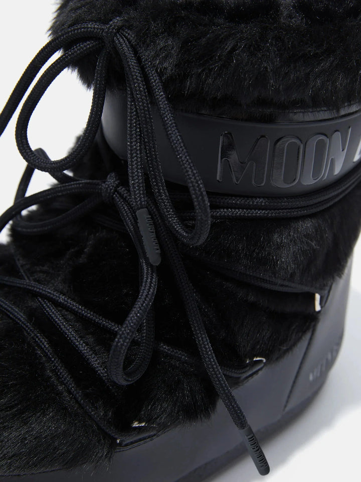 Moon Boot - Mb Icon Low Faux Fur Jr 80d1409390 - N001black Støvler 