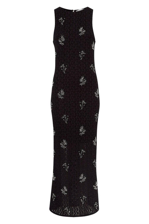 Moss Copenhagen - Mschaudrey Sl Dress Emb 19467 - Black Silver Kjoler 