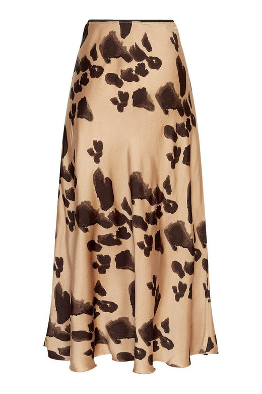 Moss Copenhagen - Mschclarette Irida Skirt 19069 - Iced Coffee Leo Nederdele 