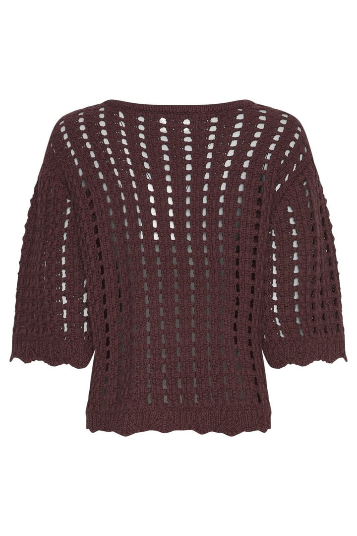 Moss Copenhagen - Mschfairyn 2/4 Pullover 18988 - Fudge Strikbluser 