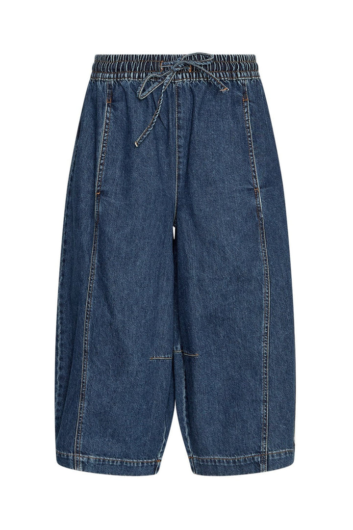 MSCH Copenhagen - Mschmanna Alena Culotte Pants 19848 - Mid Blue Wash