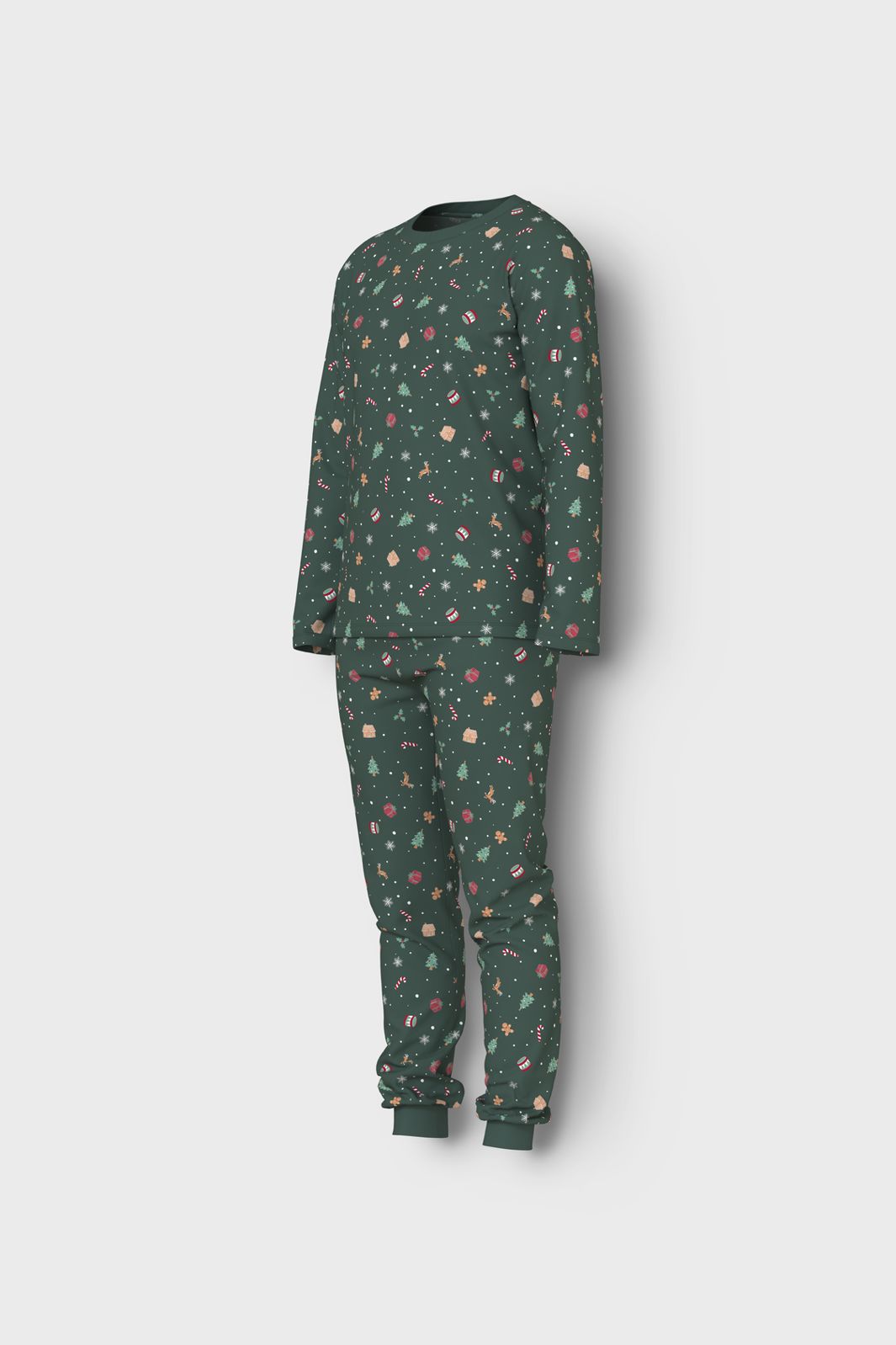 Name It - Nanvismas Ls Nightset - 4918983 Botanical Garden Xmas Aop