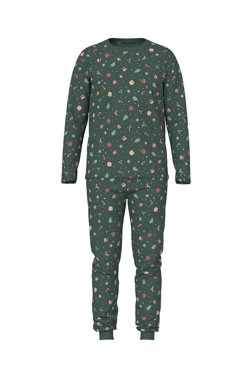 Name It - Nanvismas Ls Nightset - 4918983 Botanical Garden Xmas Aop