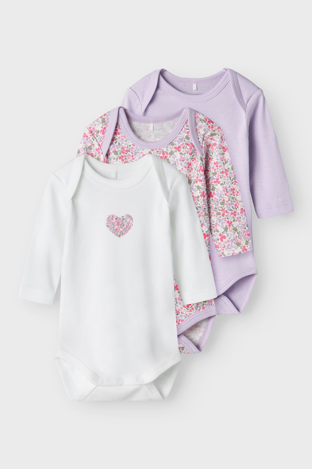 Name It - Nbfbody Ls Lilac Petit Flower - 4585365 Pastel Lilac