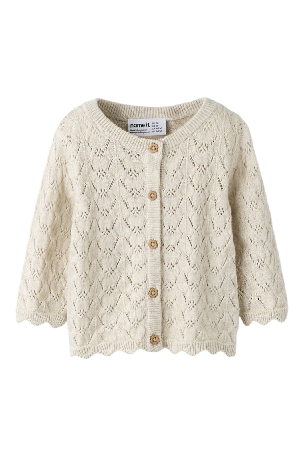 Name It - Nbfharriet Ls Knit Card - 5000032 Peyote Melange