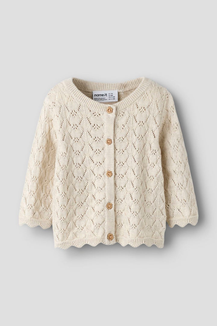 Name It - Nbfharriet Ls Knit Card - 5000032 Peyote Melange