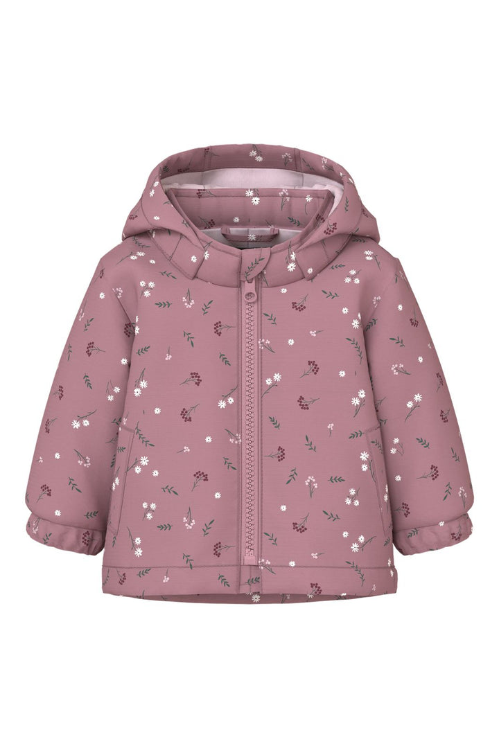 Name It - Nbfmaxi Jacket Pa Aop1 - 5056539 Wistful Mauve 2 Petite Flower