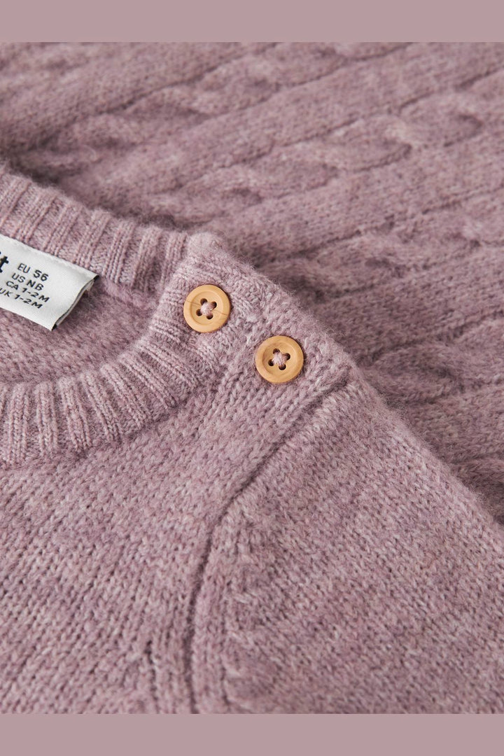 Name It - Nbfrosely Ls Knit Dress - 5115929 Mauve Shadows