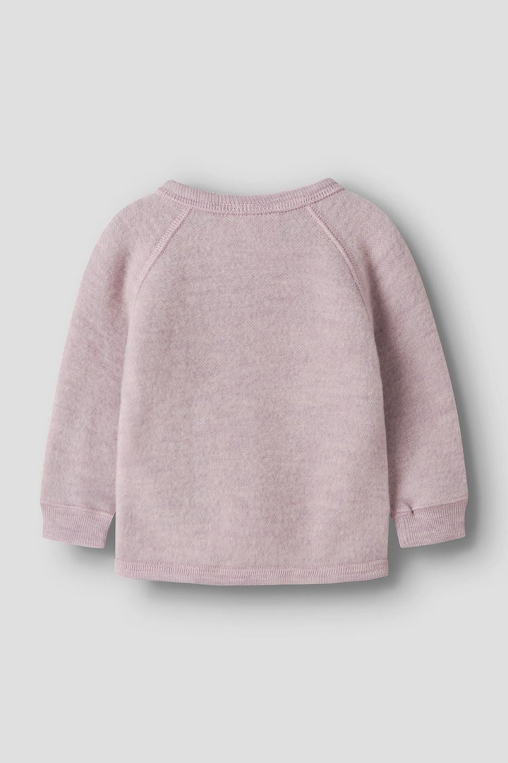 Name It - Nbfwmino Wool Ls Card - 4957695 Violet Ice