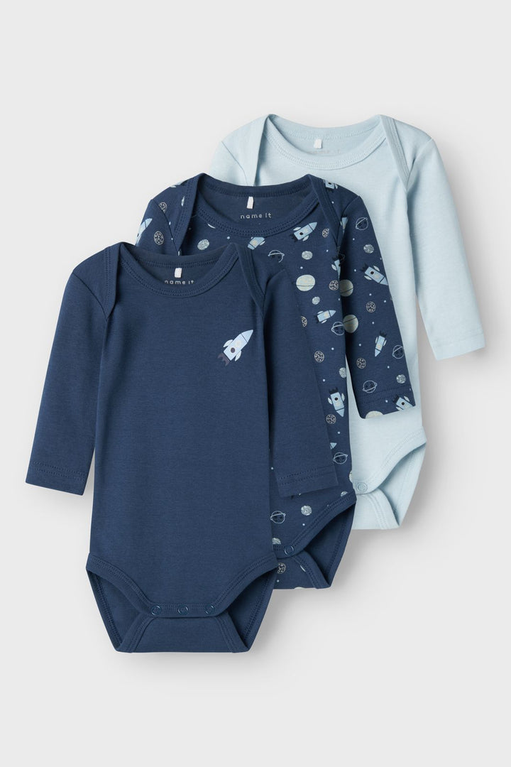 Name It - Nbmbody Ls Dark Space - 4585418 Dark Denim