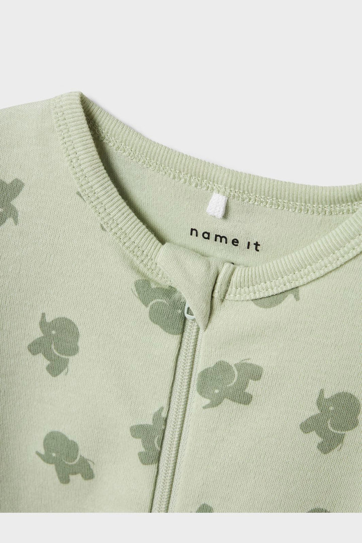 Name It - Nbmnightsuit Zip Ff Sea Elephant - 4737148 Sea Foam