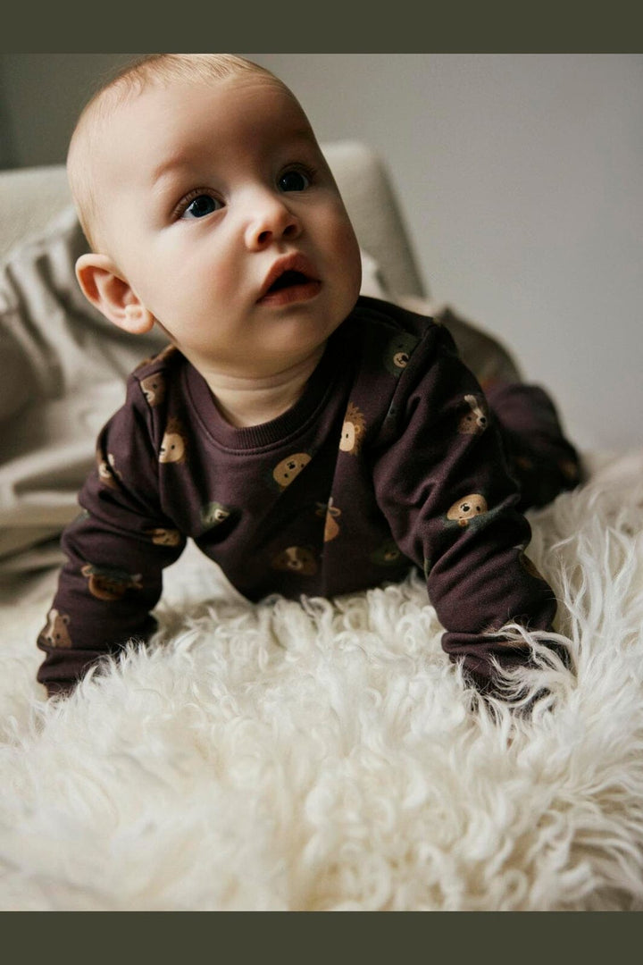 Name It - Nbmsoforest Ls Sweat - 5132109 Chocolate Plum