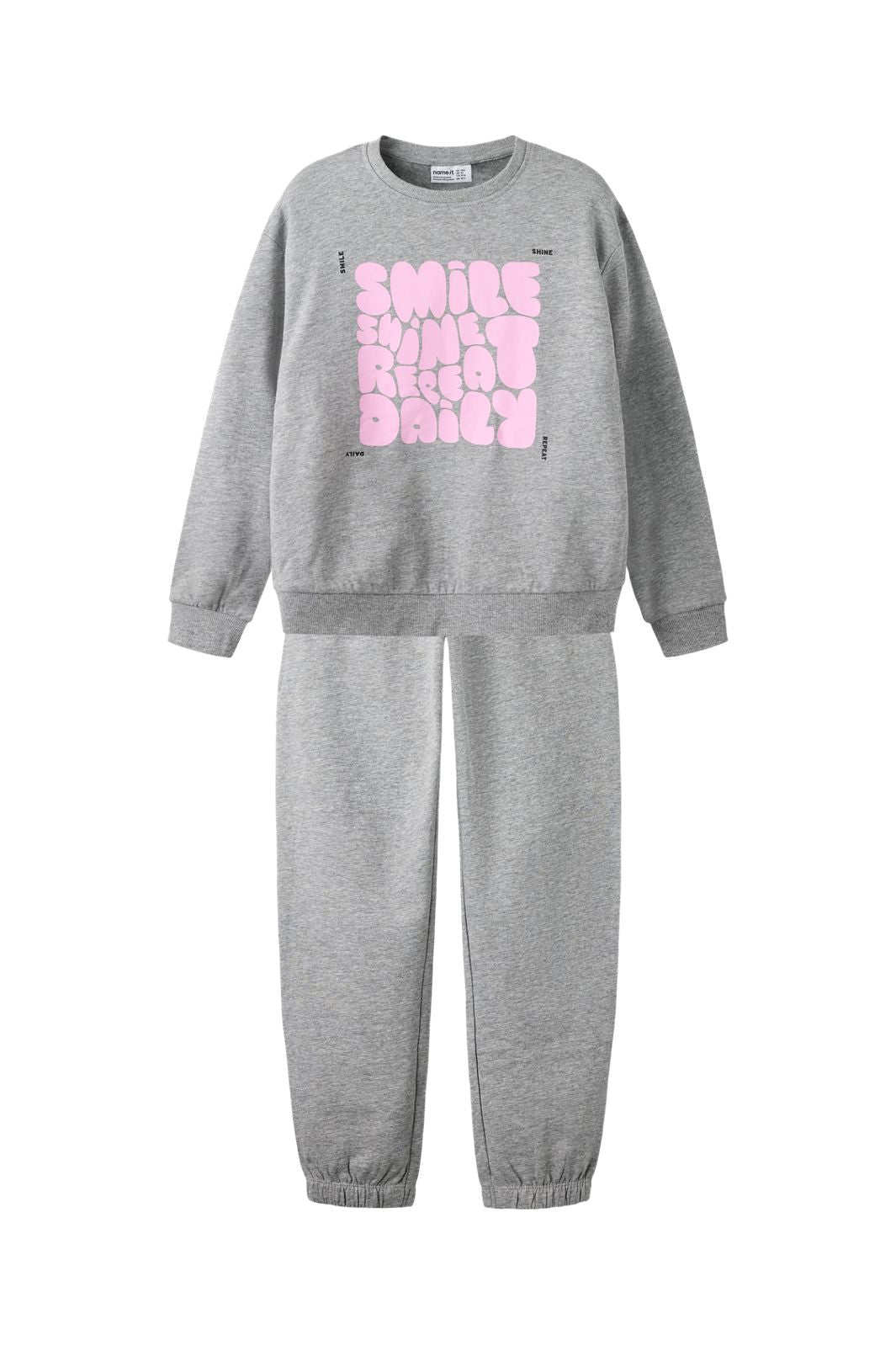 Name It - Nkfnikoline Ls Nreg Swe Set - 5178513 Grey Melange