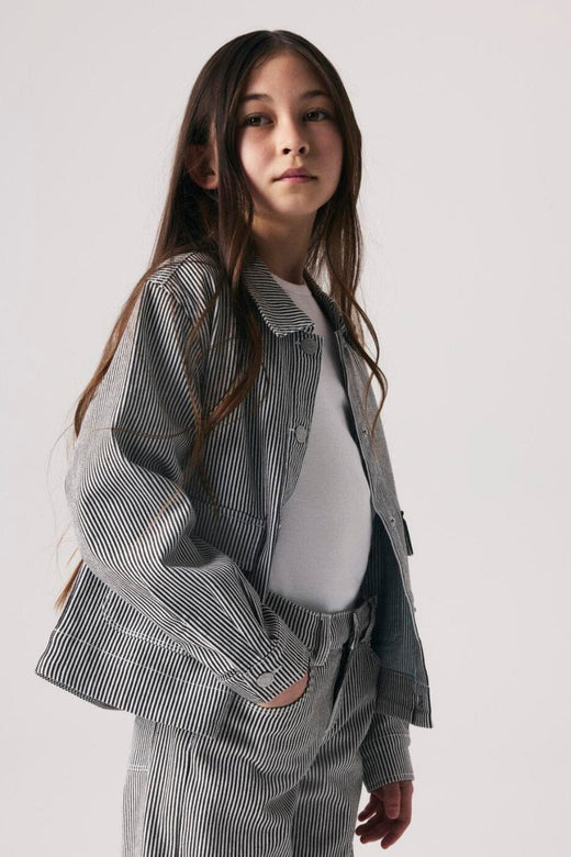 Name It - Nkfnola Stripe Jacket 2299-Yf - 5142209 White Delicioso
