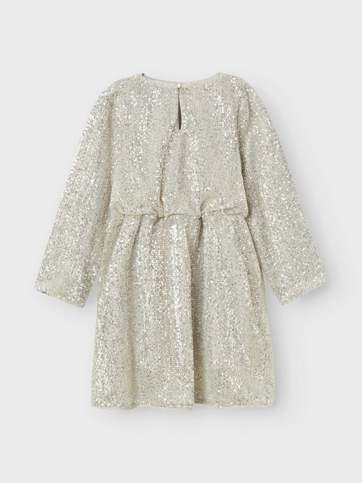 Name It - Nkfrantella Ls Dress - 4665309 Frosted Almond Kjoler 