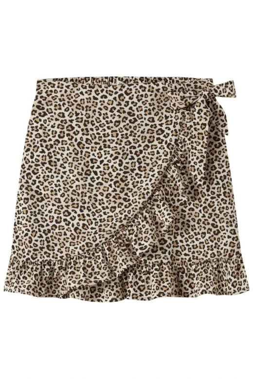 Name It - Nkfvinaya Wrap Skirt - 5095454 Turtledove Leopard Nederdele 