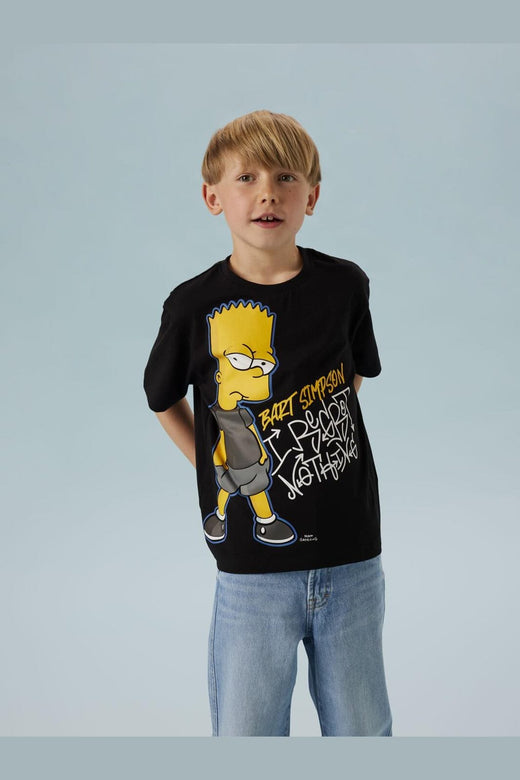 Name It - Nkmjuda Simpsons Nreg Ss Top Box Bfu - 4923717 Black