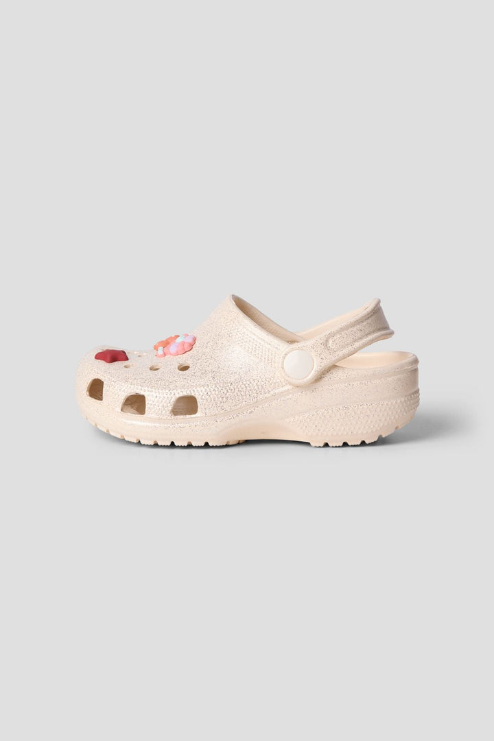 Name It - Nknfame Clogs - 5162202 Créme De Pêche Glitter