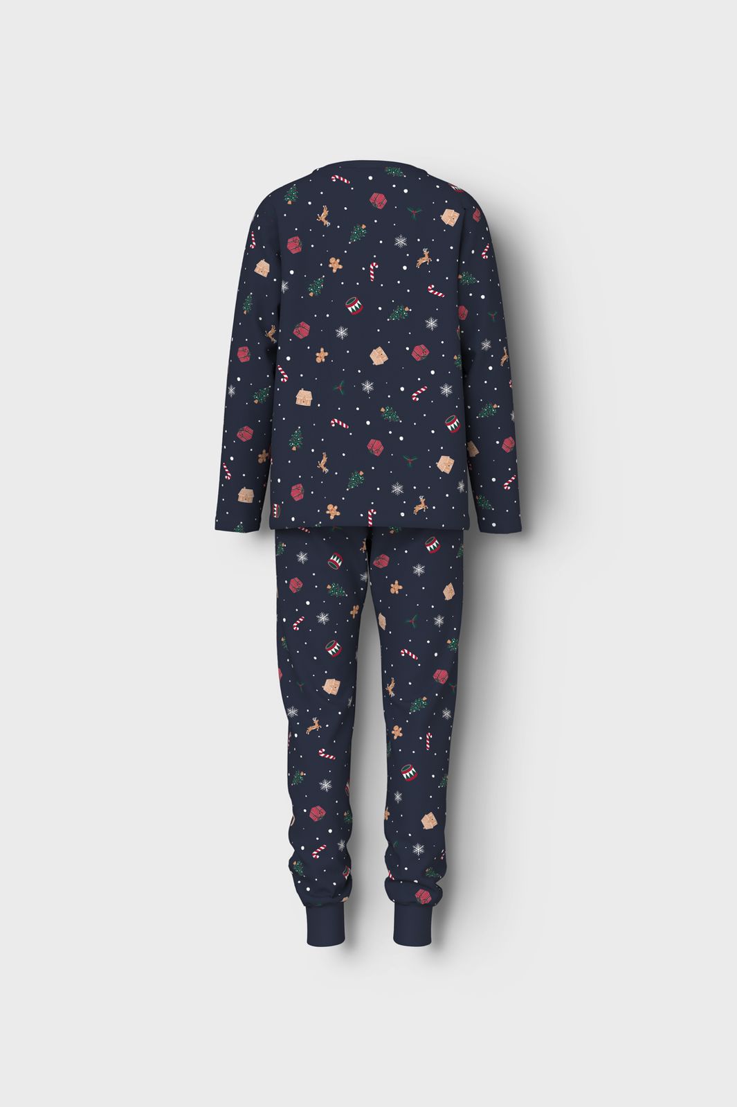 Name It - Nknvismas Ls Nightset - 4879845 Navy Blazer Xmas Aop Navy