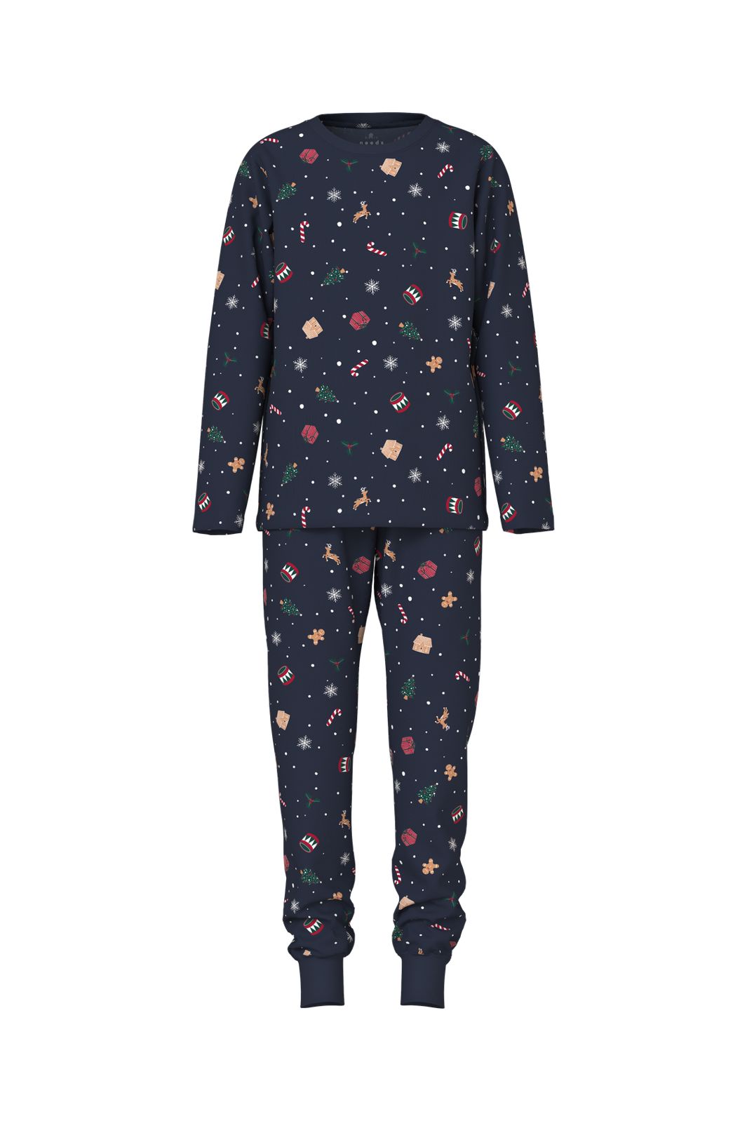 Name It - Nknvismas Ls Nightset - 4879845 Navy Blazer Xmas Aop Navy