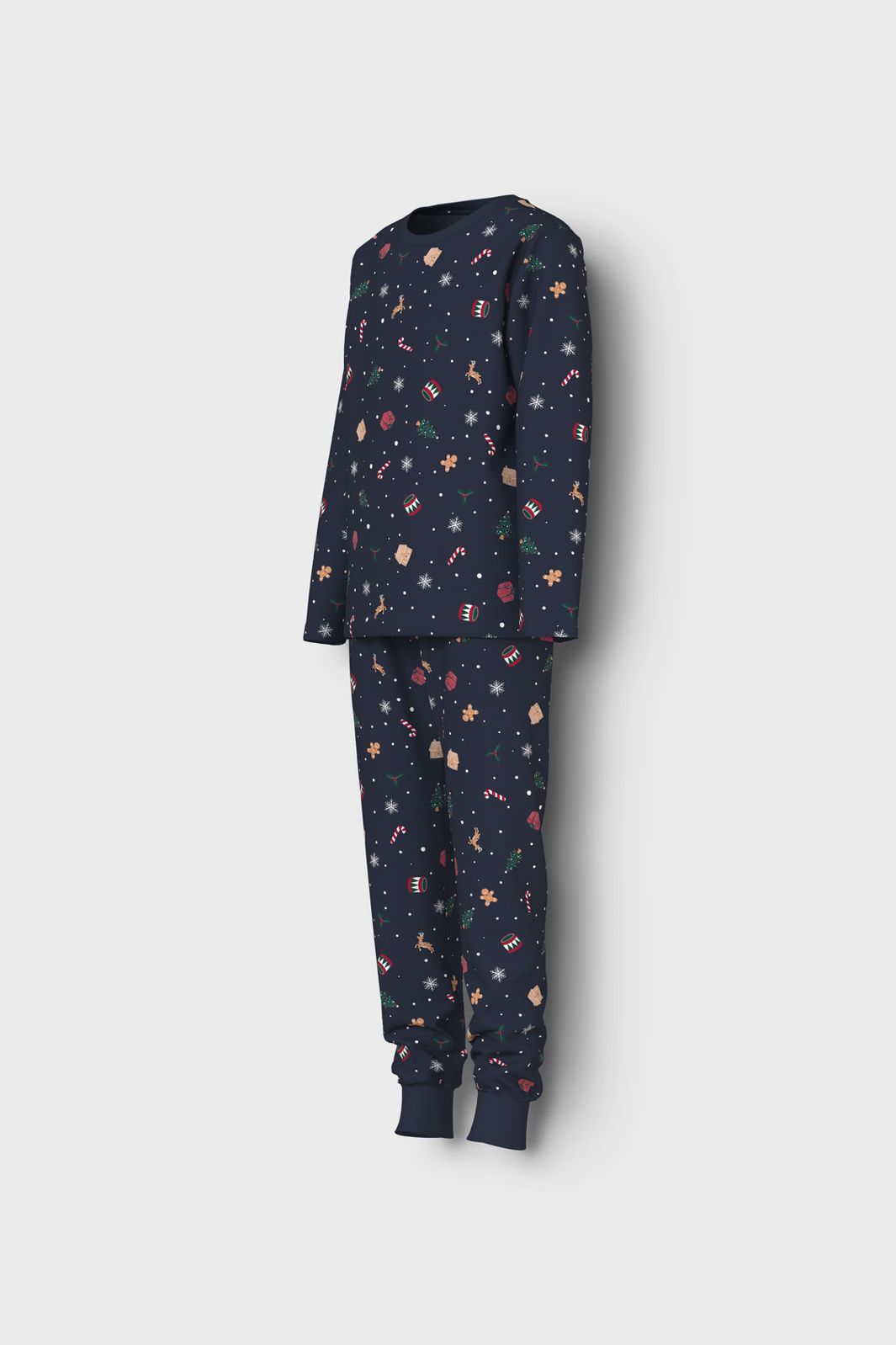 Name It - Nknvismas Ls Nightset - 4879845 Navy Blazer Xmas Aop Navy