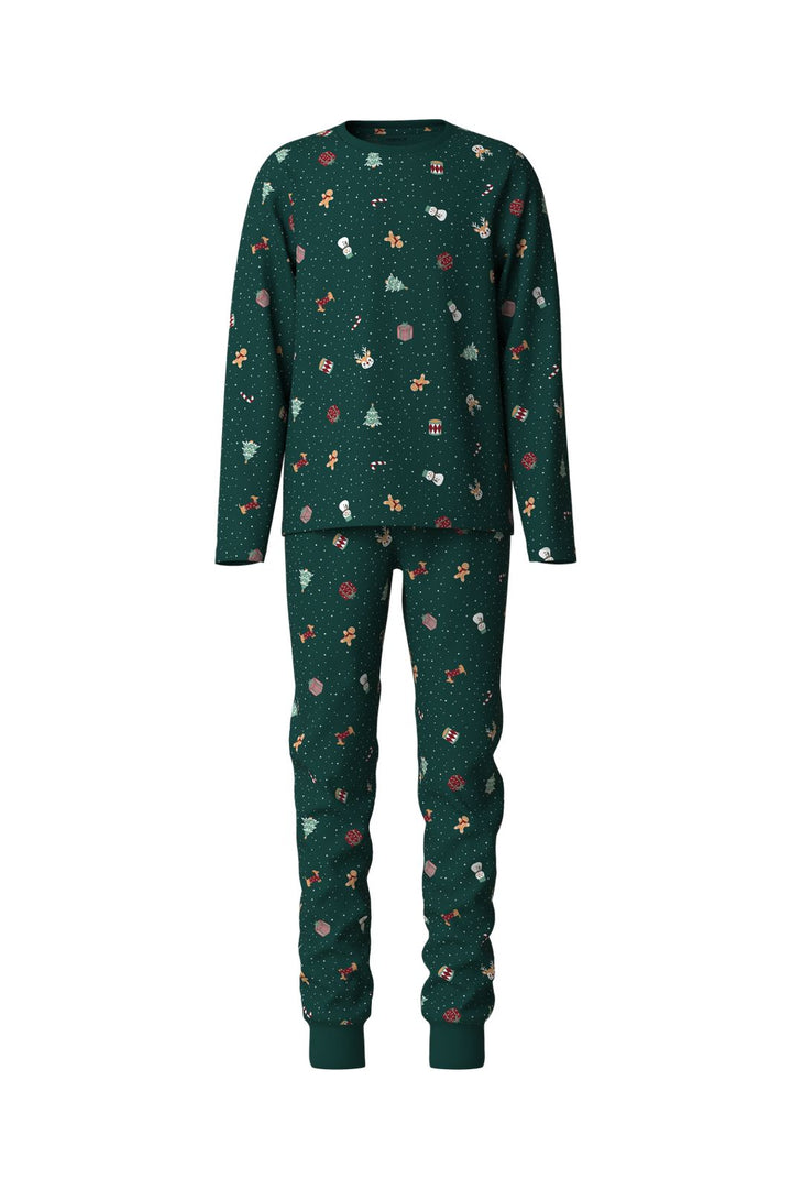 Name It - Nknvismas Ls Nightset - 5129026 Botanical Garden Christmas