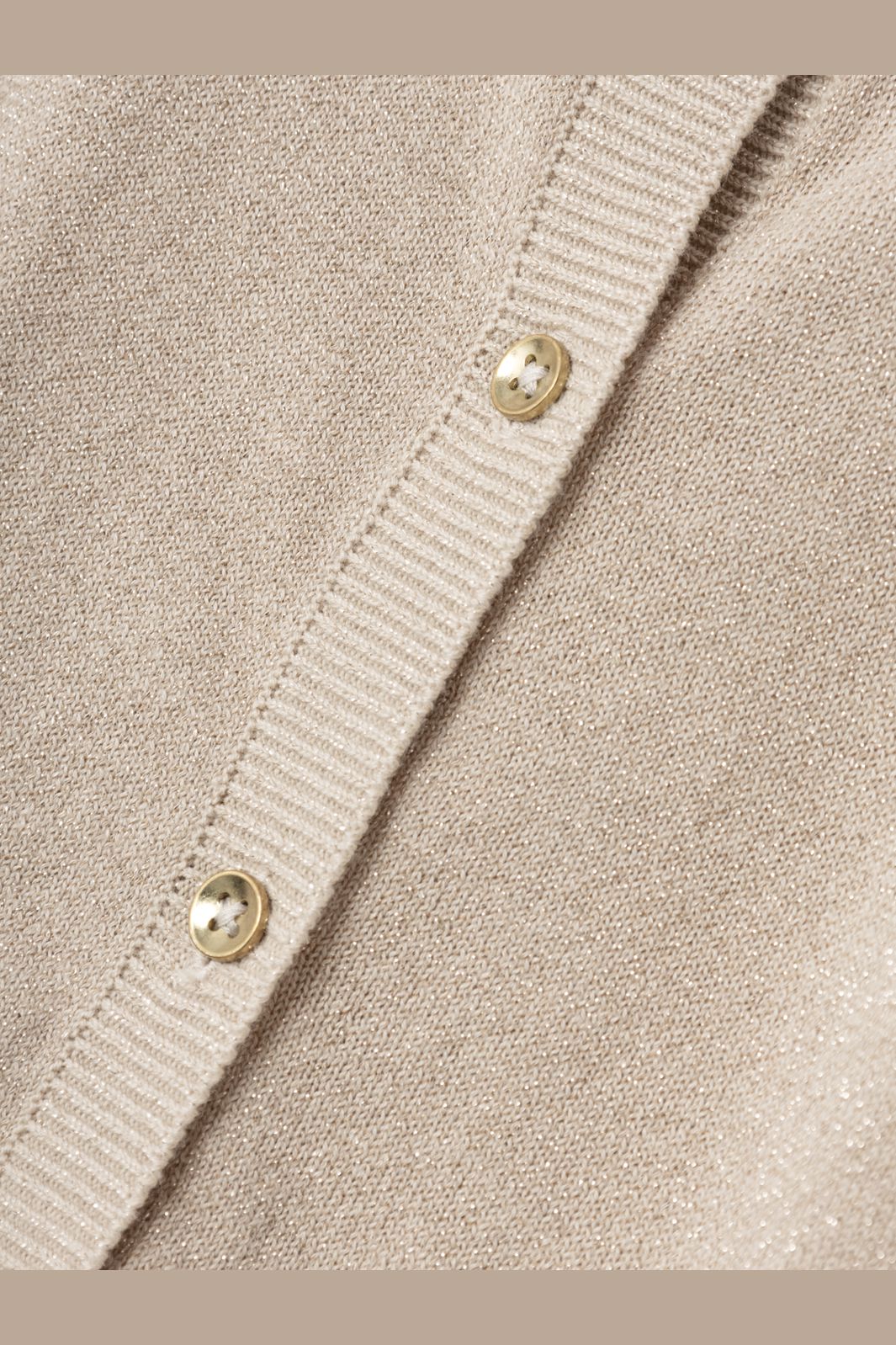 Name It - Nmfabinne Ls Knit Card - 4561320 Peyote Tone In Tone Lurex